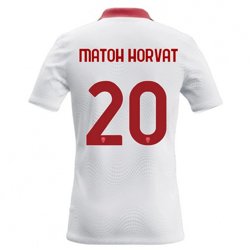 Danxen Kinder Liam Matoh Horvat #20 Weiß Rot Auswärtstrikot Trikot 2026/27 T-Shirt Schweiz