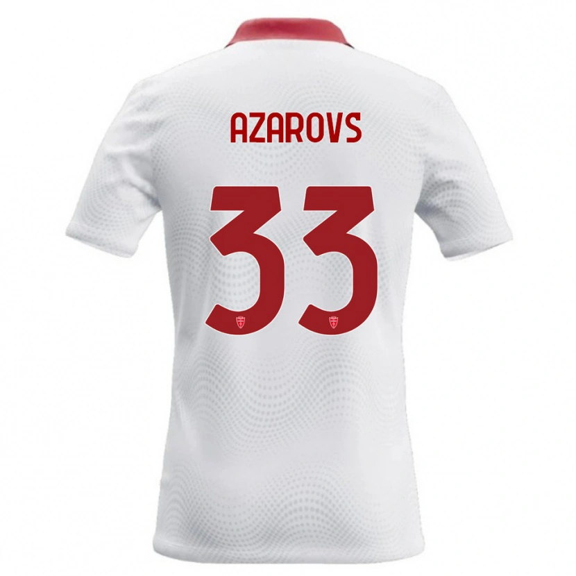 Danxen Kinder Timurs Azarovs #33 Weiß Rot Auswärtstrikot Trikot 2026/27 T-Shirt Schweiz