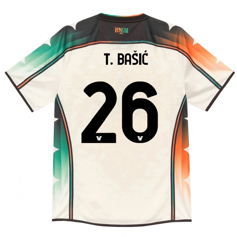 Danxen Kinder Toma Bašić #26 Oldlace Orange Grün Auswärtstrikot Trikot 2026/27 T-Shirt Schweiz