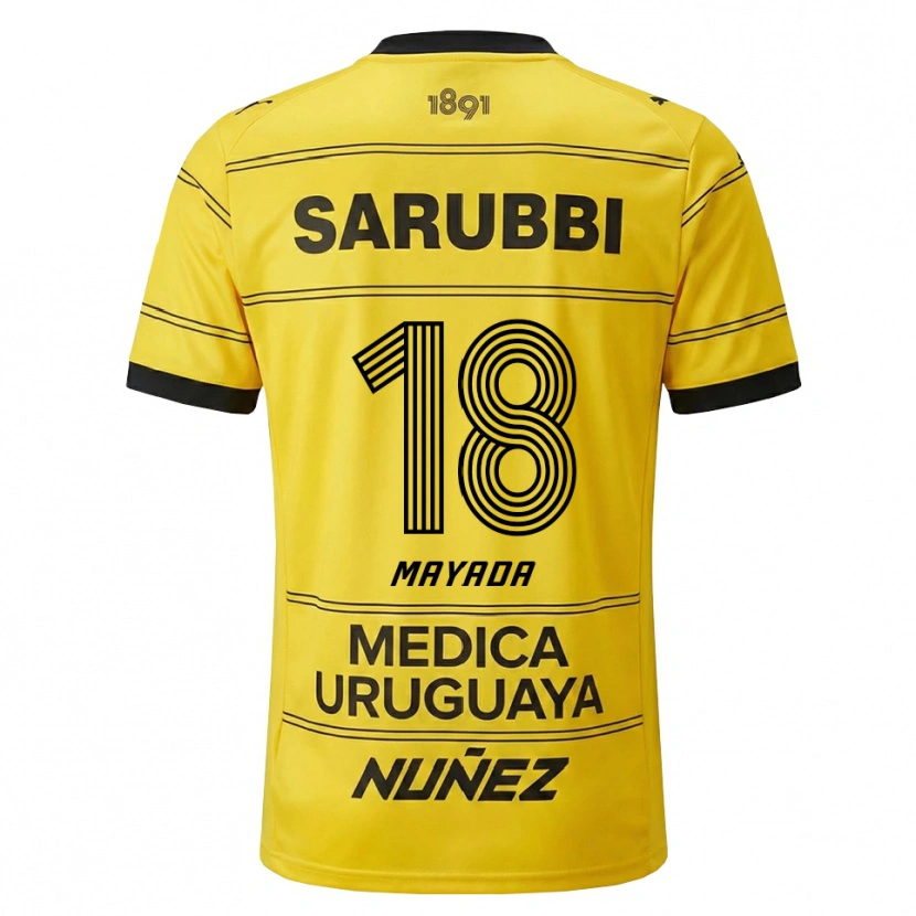 Danxen Kinder Camilo Mayada #18 Gelb Schwarz Auswärtstrikot Trikot 2026/27 T-Shirt Schweiz