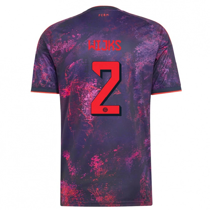 Danxen Kinder Chivano Wijks #2 Lila Rot Ausweichtrikot Trikot 2026/27 T-Shirt Schweiz
