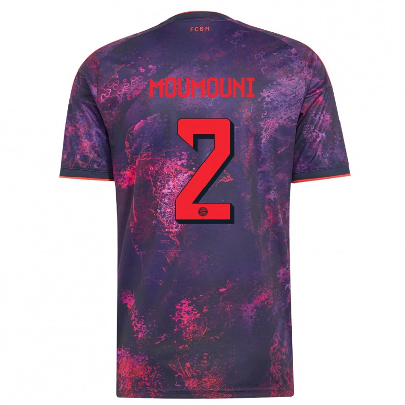 Danxen Kinder Rayan Moumouni #2 Lila Rot Ausweichtrikot Trikot 2026/27 T-Shirt Schweiz