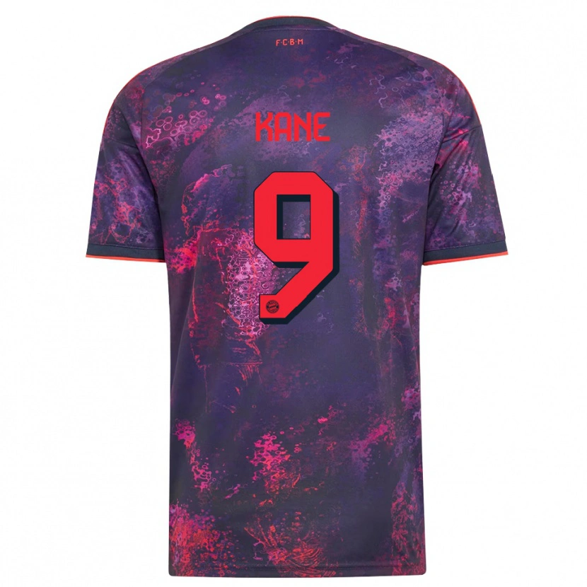 Danxen Kinder Harry Kane #9 Lila Rot Ausweichtrikot Trikot 2026/27 T-Shirt Schweiz