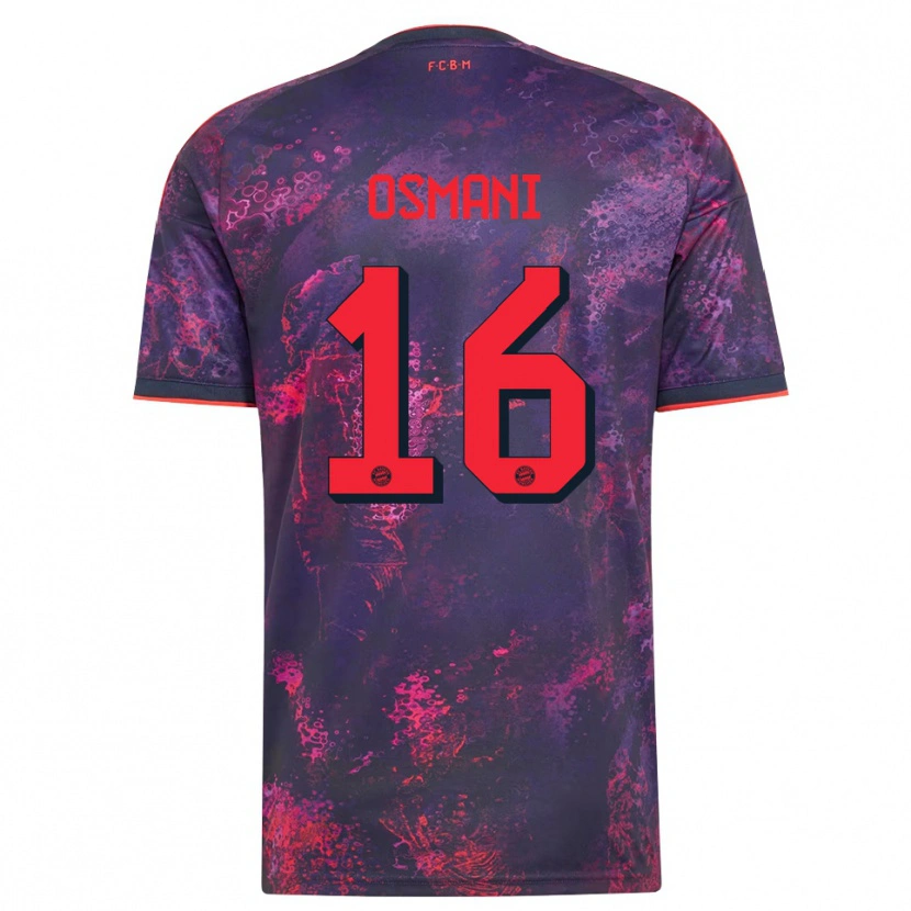 Danxen Kinder Erblin Osmani #16 Lila Rot Ausweichtrikot Trikot 2026/27 T-Shirt Schweiz