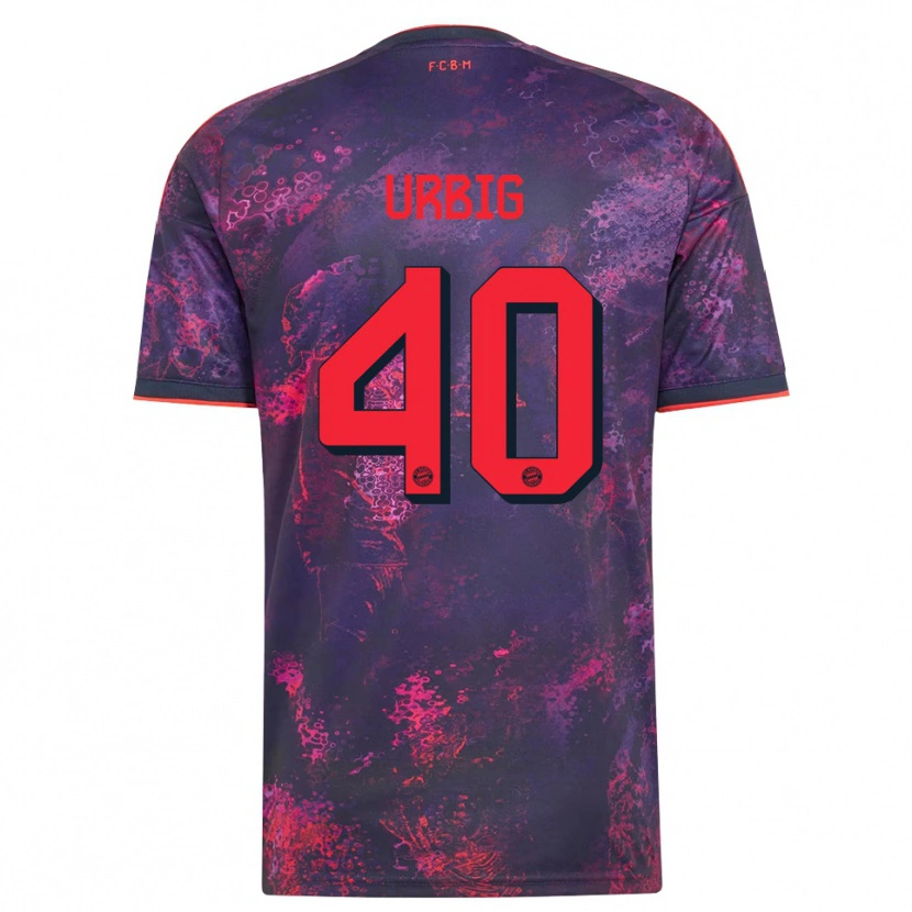 Danxen Kinder Jonas Urbig #40 Lila Rot Ausweichtrikot Trikot 2026/27 T-Shirt Schweiz