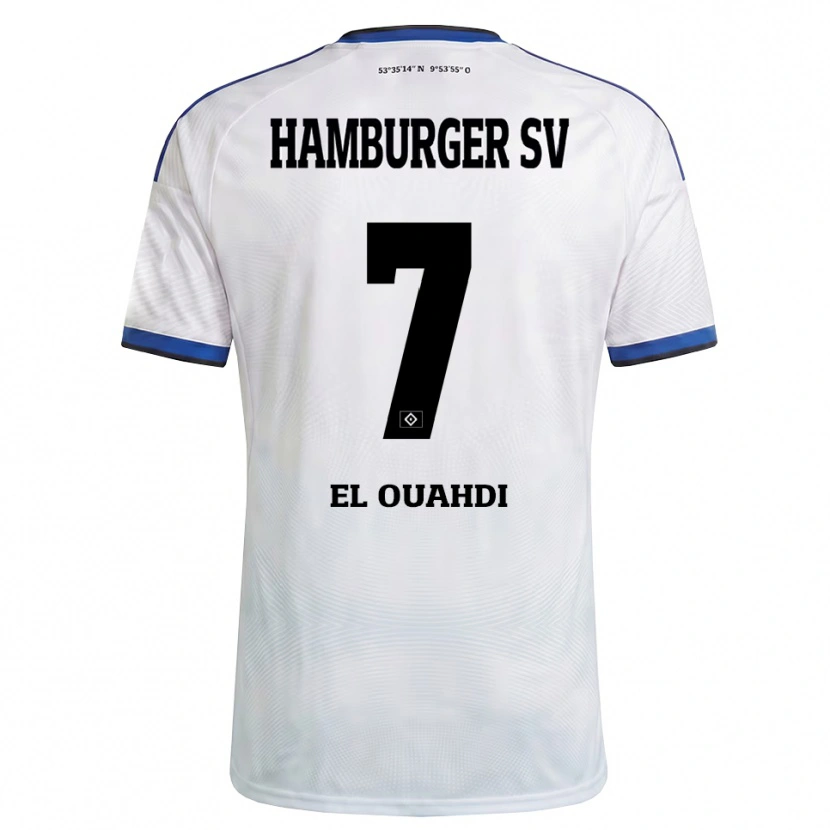 Danxen Herren Zakaria El Ouahdi #7 Weiß Schwarz Blau Heimtrikot Trikot 2026/27 T-Shirt Schweiz