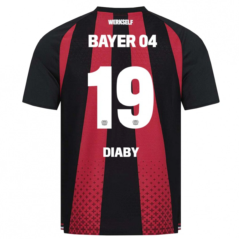 Danxen Herren Moussa Diaby #19 Schwarz Weiß Rot Heimtrikot Trikot 2026/27 T-Shirt Schweiz