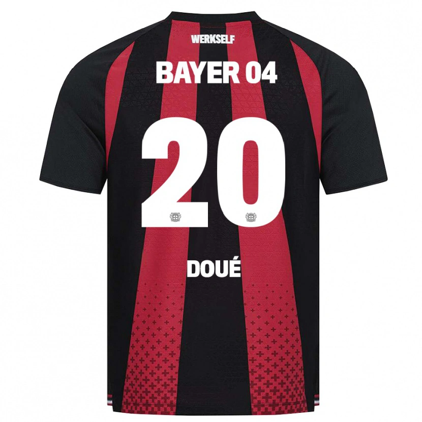 Danxen Herren Guéla Doué #20 Schwarz Weiß Rot Heimtrikot Trikot 2026/27 T-Shirt Schweiz