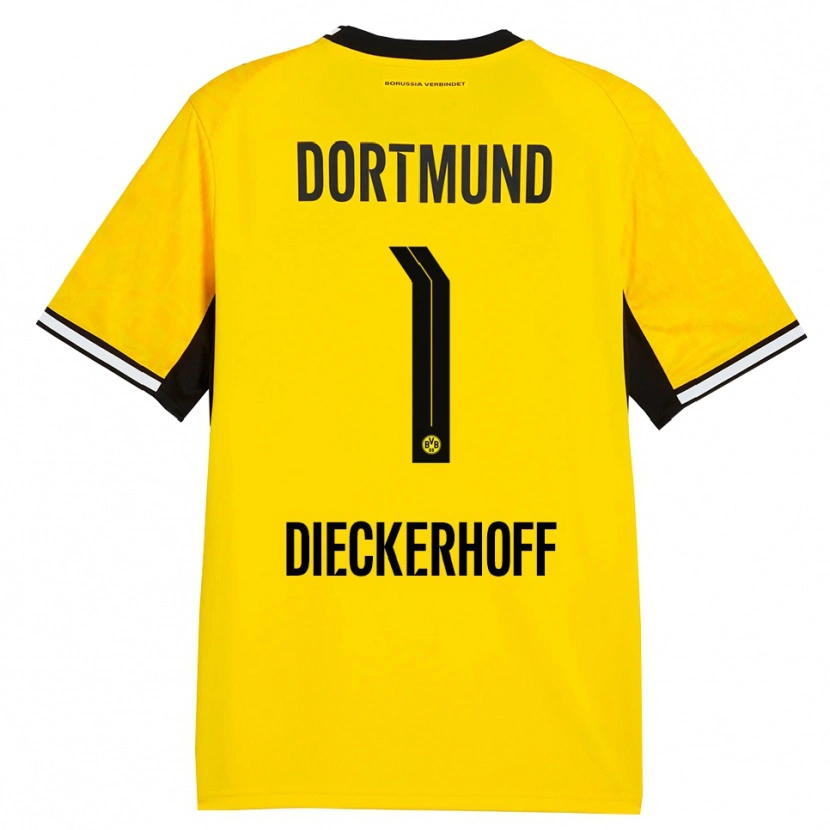 Danxen Herren Max Dieckerhoff #1 Gelb Schwarz Weiß Heimtrikot Trikot 2026/27 T-Shirt Schweiz
