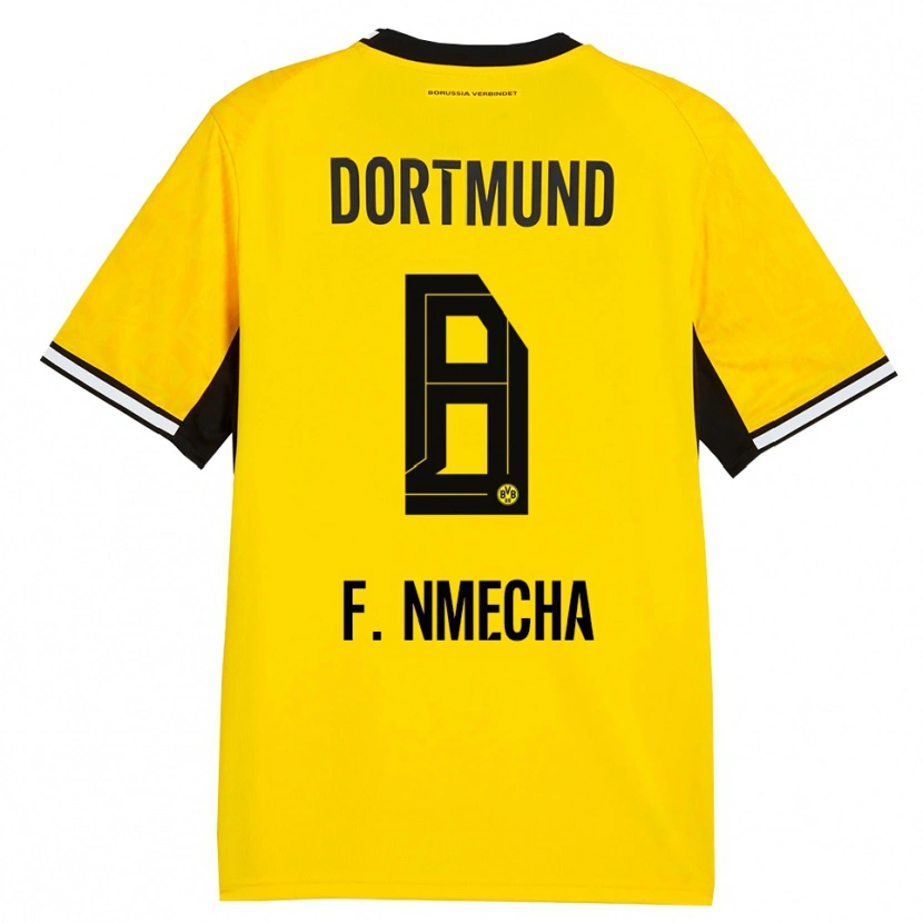 Danxen Herren Felix Nmecha #8 Gelb Schwarz Weiß Heimtrikot Trikot 2026/27 T-Shirt Schweiz
