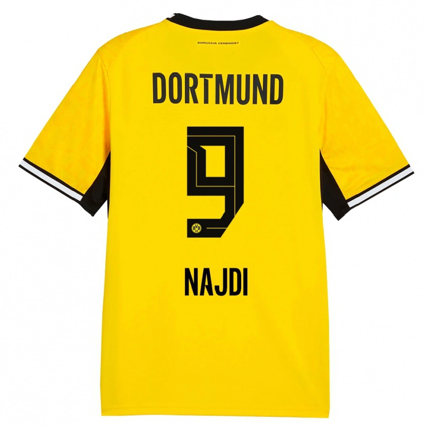 Danxen Herren Ahmad Najdi #9 Gelb Schwarz Weiß Heimtrikot Trikot 2026/27 T-Shirt Schweiz