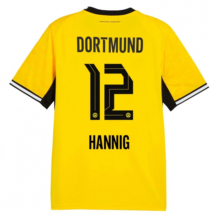 Danxen Herren Paul Hannig #12 Gelb Schwarz Weiß Heimtrikot Trikot 2026/27 T-Shirt Schweiz