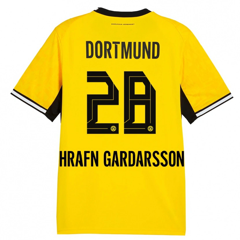 Danxen Herren Bjarki Hrafn Gardarsson #28 Gelb Schwarz Weiß Heimtrikot Trikot 2026/27 T-Shirt Schweiz
