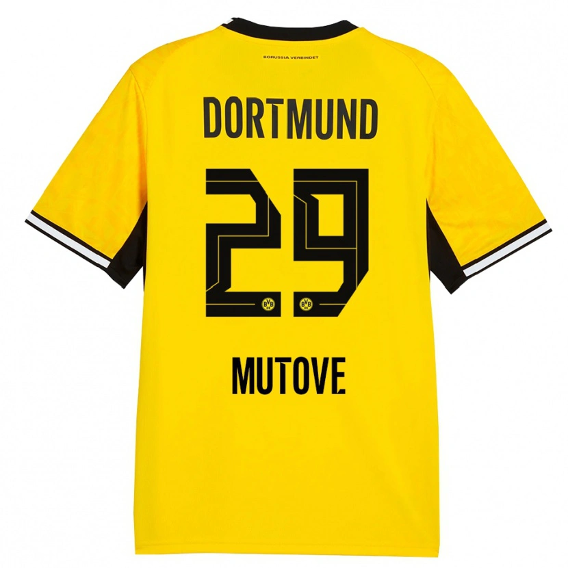 Danxen Herren Kevin Mutove #29 Gelb Schwarz Weiß Heimtrikot Trikot 2026/27 T-Shirt Schweiz