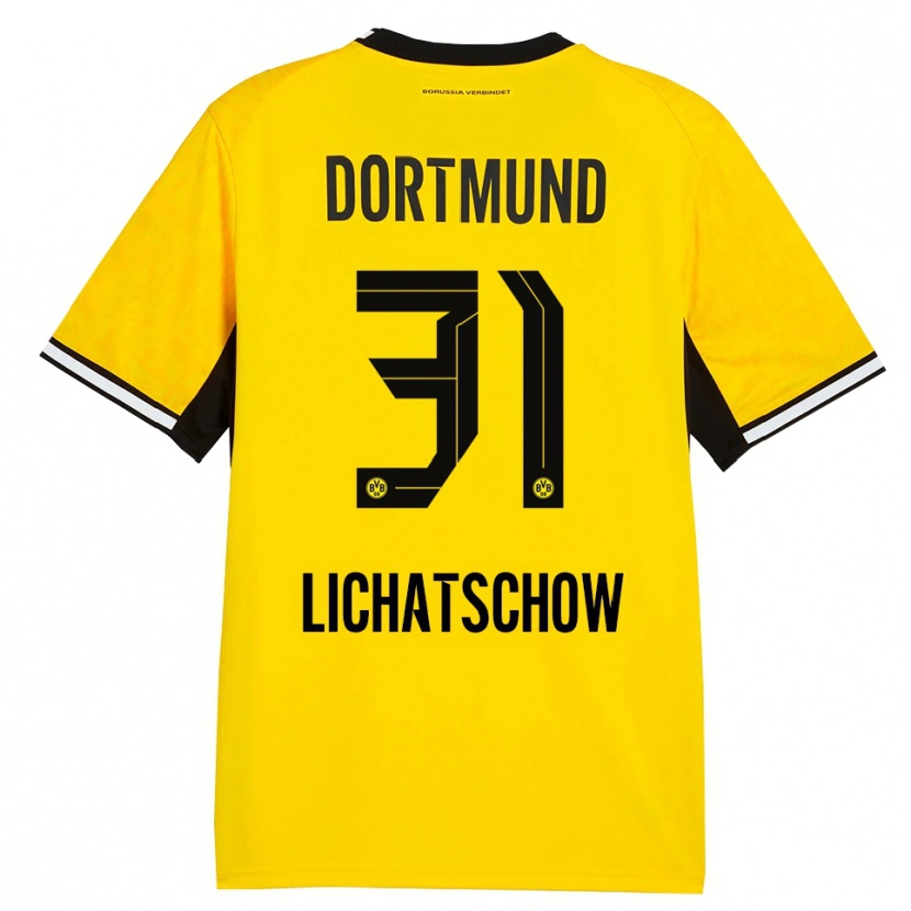 Danxen Herren Deniese Lichatschow #31 Gelb Schwarz Weiß Heimtrikot Trikot 2026/27 T-Shirt Schweiz