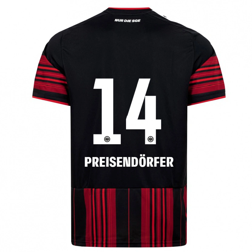 Danxen Herren Constantin Preisendörfer #14 Schwarz Rot Weiß Heimtrikot Trikot 2026/27 T-Shirt Schweiz