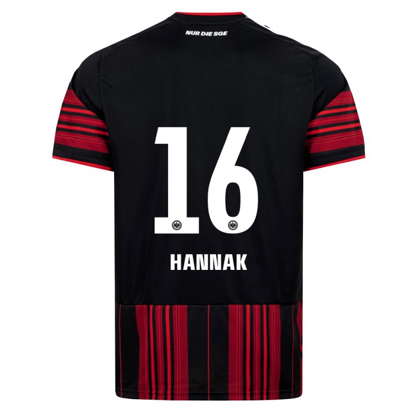 Danxen Herren Tim Hannak #16 Schwarz Rot Weiß Heimtrikot Trikot 2026/27 T-Shirt Schweiz