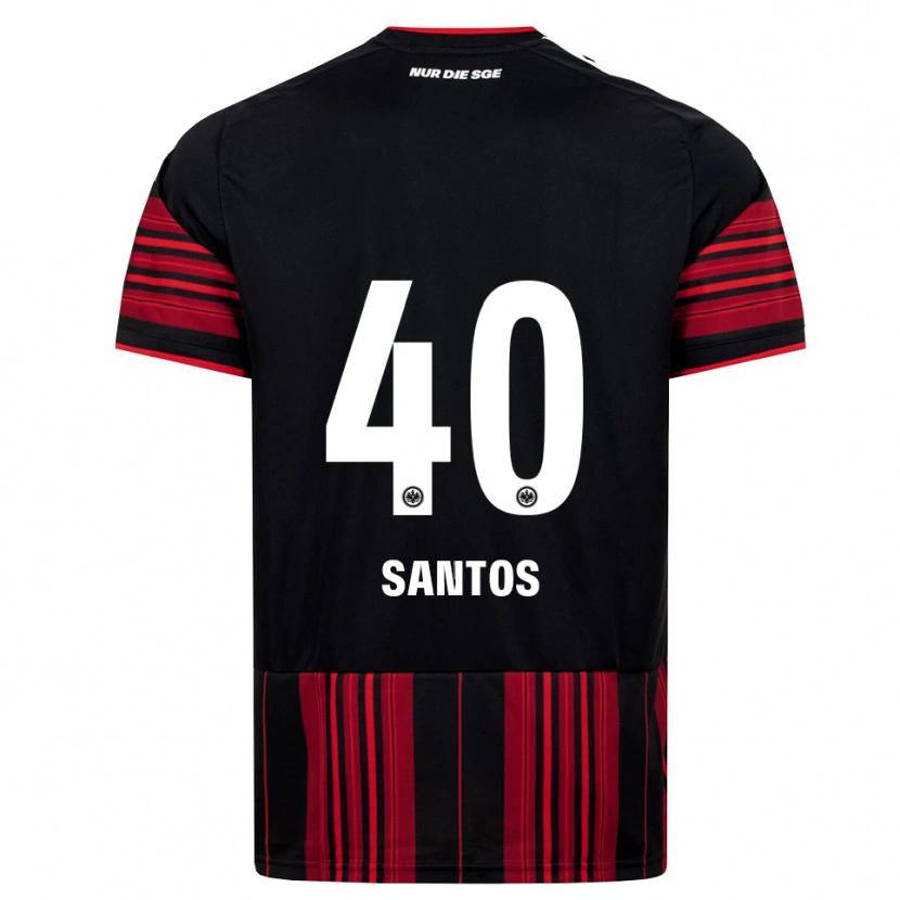 Danxen Herren Kauã Santos #40 Schwarz Rot Weiß Heimtrikot Trikot 2026/27 T-Shirt Schweiz