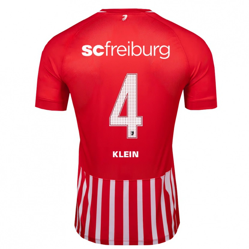 Danxen Herren Marius Klein #4 Rot Weiß Schwarz Heimtrikot Trikot 2026/27 T-Shirt Schweiz