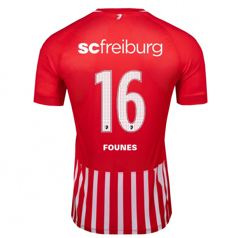 Danxen Herren Kevin Founes #16 Rot Weiß Schwarz Heimtrikot Trikot 2026/27 T-Shirt Schweiz