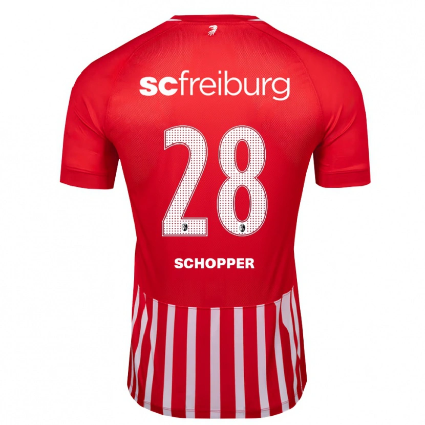 Danxen Herren David Schopper #28 Rot Weiß Schwarz Heimtrikot Trikot 2026/27 T-Shirt Schweiz