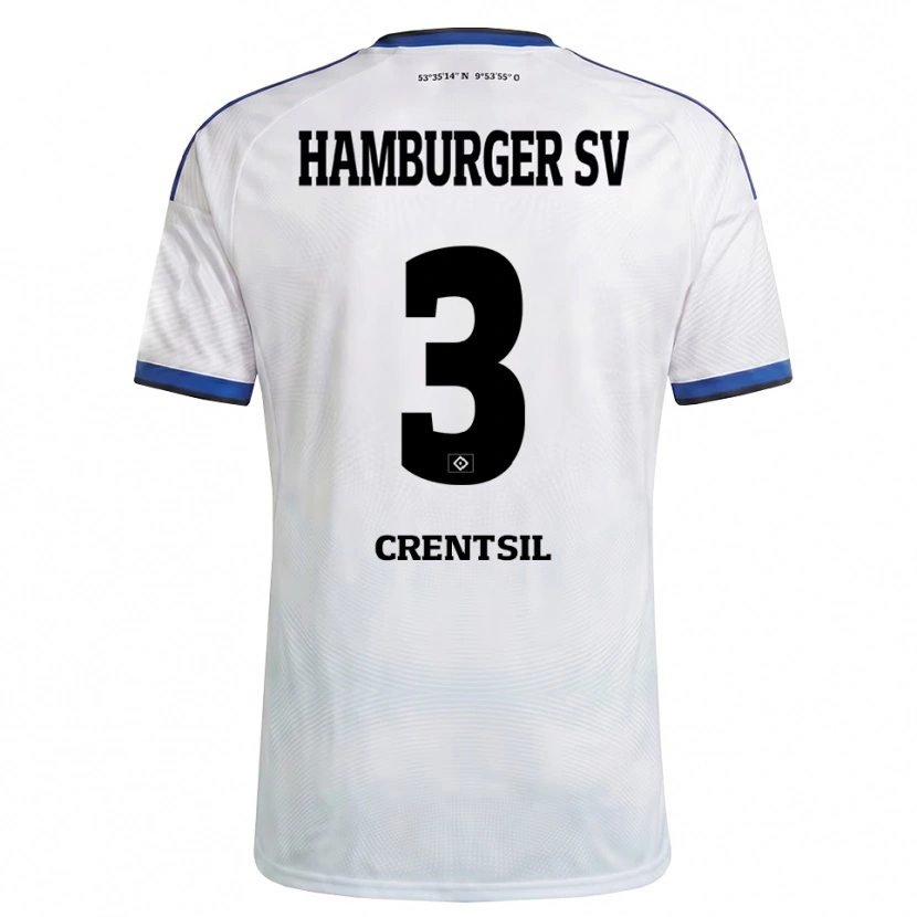 Danxen Herren Brandel Crentsil #3 Weiß Schwarz Blau Heimtrikot Trikot 2026/27 T-Shirt Schweiz