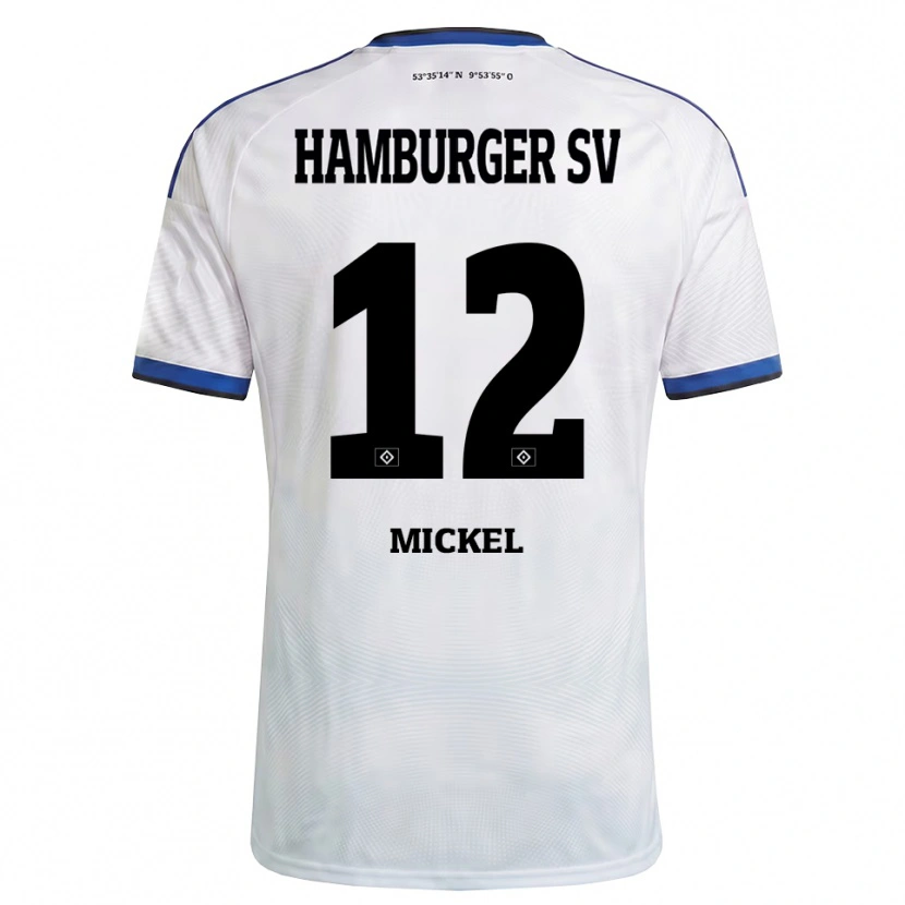 Danxen Herren Tom Mickel #12 Weiß Schwarz Blau Heimtrikot Trikot 2026/27 T-Shirt Schweiz