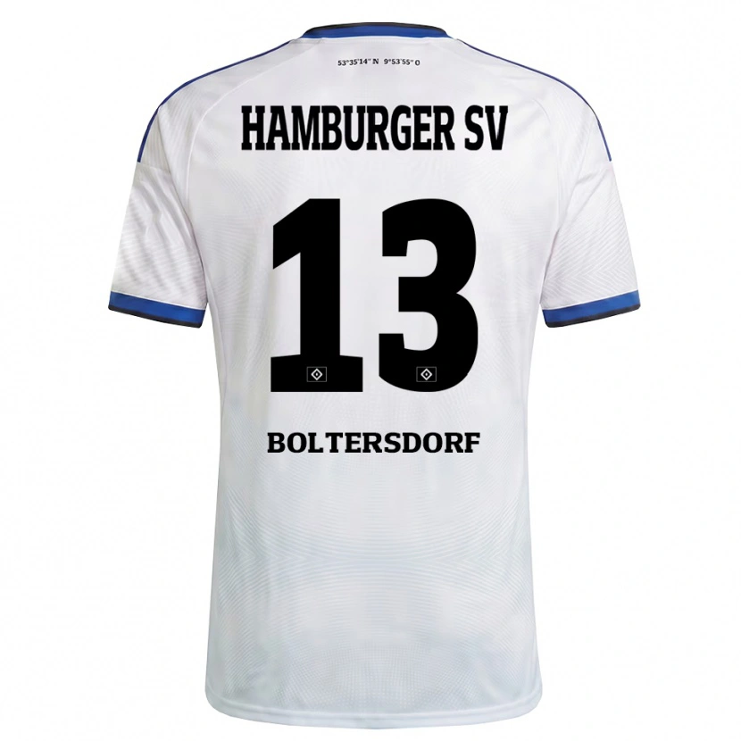 Danxen Herren Sebastian Boltersdorf #13 Weiß Schwarz Blau Heimtrikot Trikot 2026/27 T-Shirt Schweiz