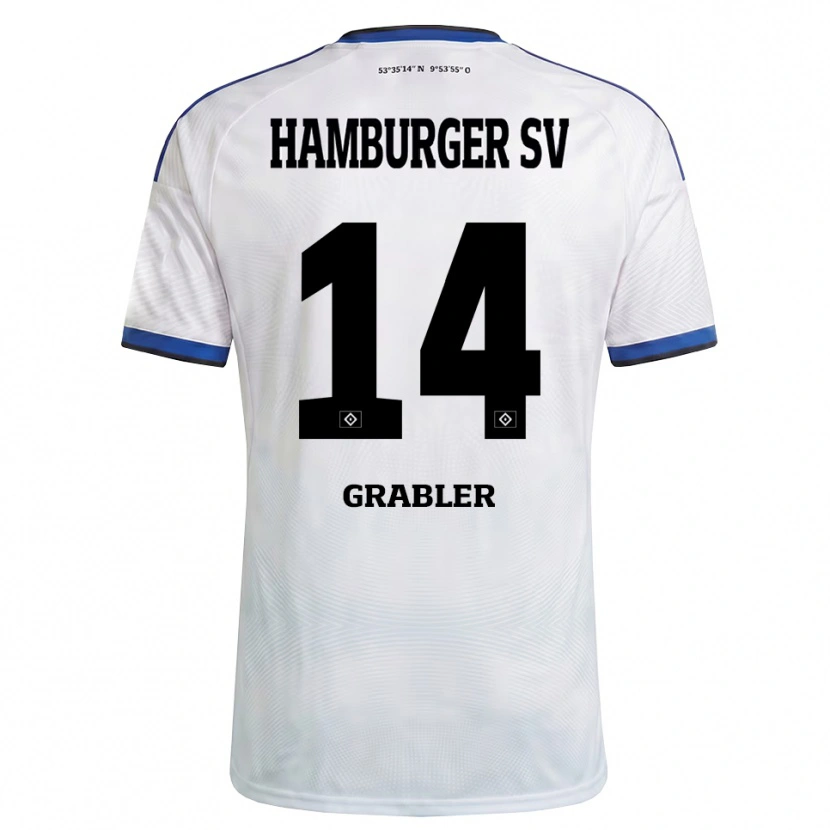 Danxen Herren Lukne Gräßler #14 Weiß Schwarz Blau Heimtrikot Trikot 2026/27 T-Shirt Schweiz