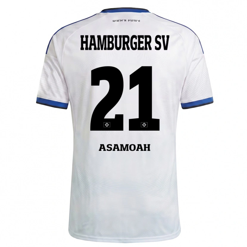 Danxen Herren Justin Asamoah #21 Weiß Schwarz Blau Heimtrikot Trikot 2026/27 T-Shirt Schweiz