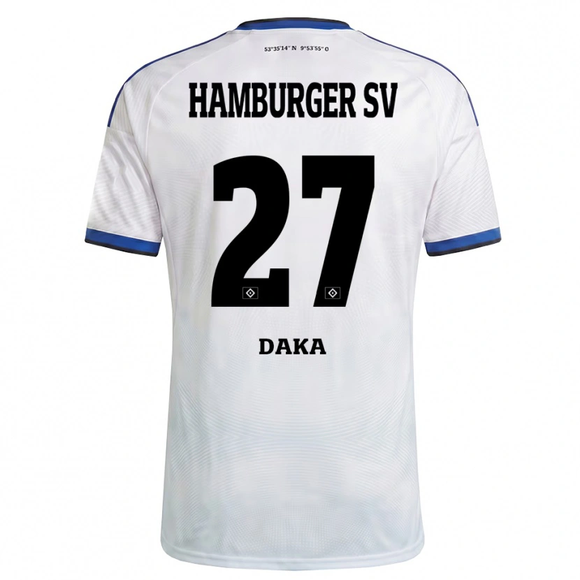Danxen Herren Patson Daka #27 Weiß Schwarz Blau Heimtrikot Trikot 2026/27 T-Shirt Schweiz
