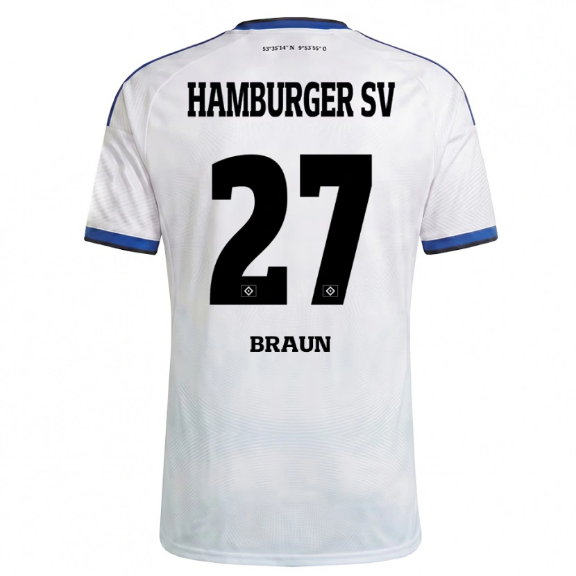 Danxen Herren Elias Braun #27 Weiß Schwarz Blau Heimtrikot Trikot 2026/27 T-Shirt Schweiz