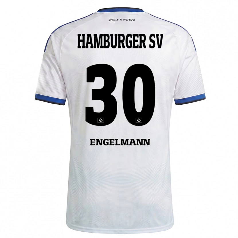 Danxen Herren Timon Engelmann #30 Weiß Schwarz Blau Heimtrikot Trikot 2026/27 T-Shirt Schweiz