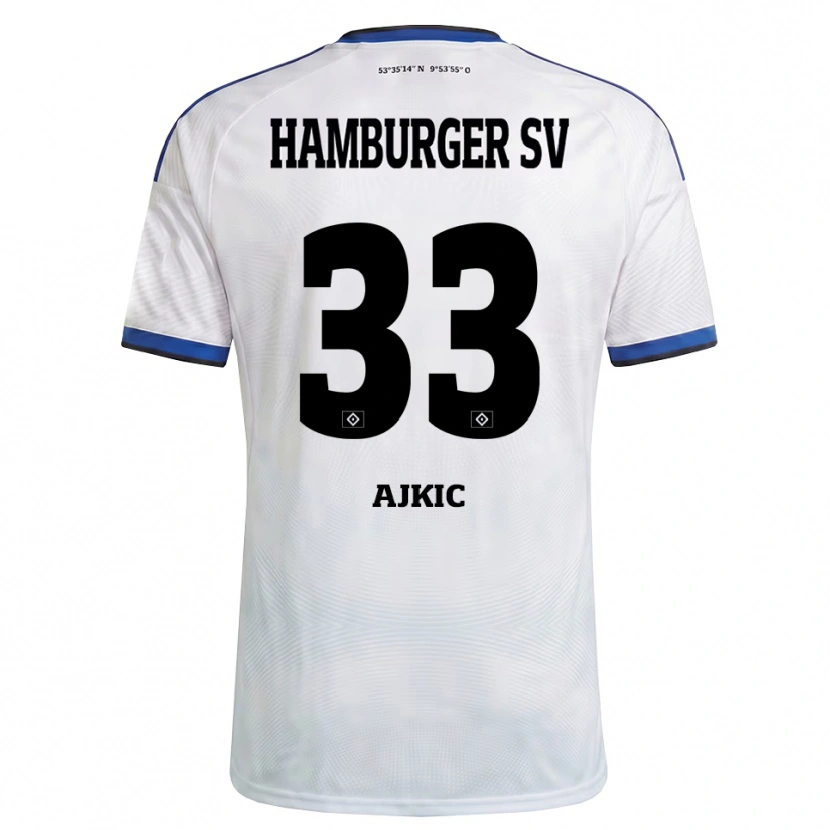 Danxen Herren Selim Ajkic #33 Weiß Schwarz Blau Heimtrikot Trikot 2026/27 T-Shirt Schweiz