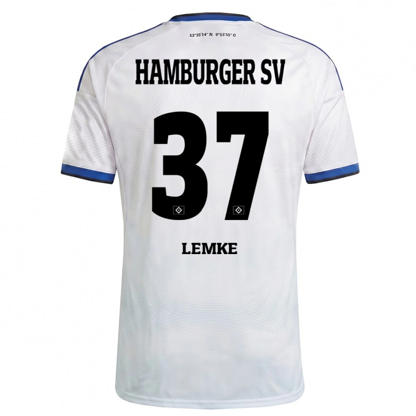 Danxen Herren Louis Lemke #37 Weiß Schwarz Blau Heimtrikot Trikot 2026/27 T-Shirt Schweiz