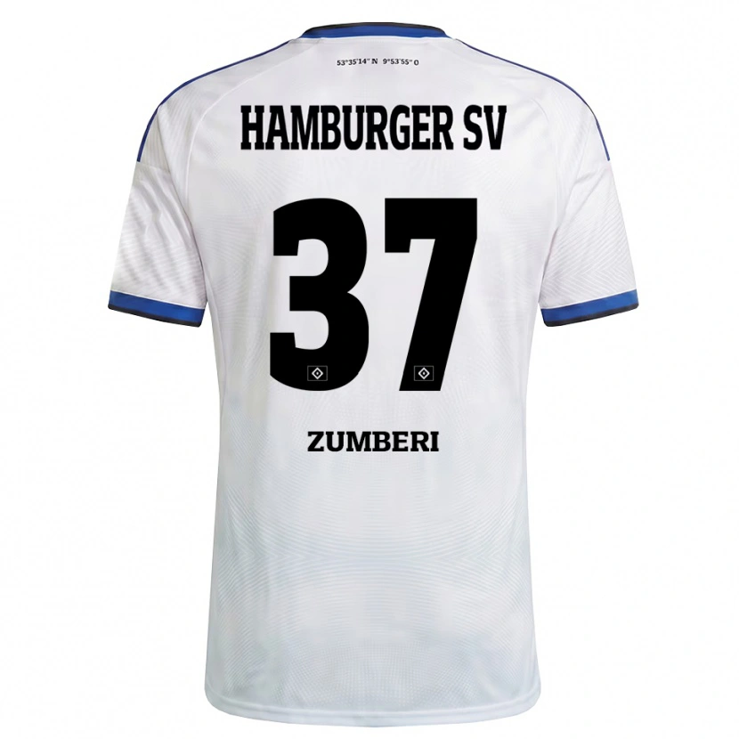 Danxen Herren Valon Zumberi #37 Weiß Schwarz Blau Heimtrikot Trikot 2026/27 T-Shirt Schweiz