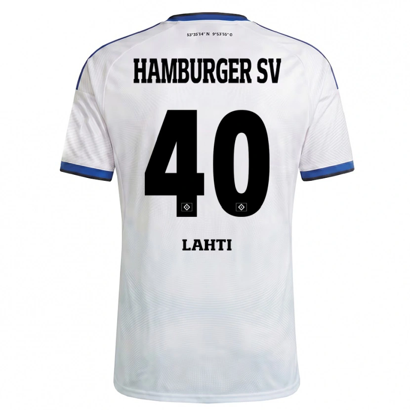 Danxen Herren Elias Lahti #40 Weiß Schwarz Blau Heimtrikot Trikot 2026/27 T-Shirt Schweiz