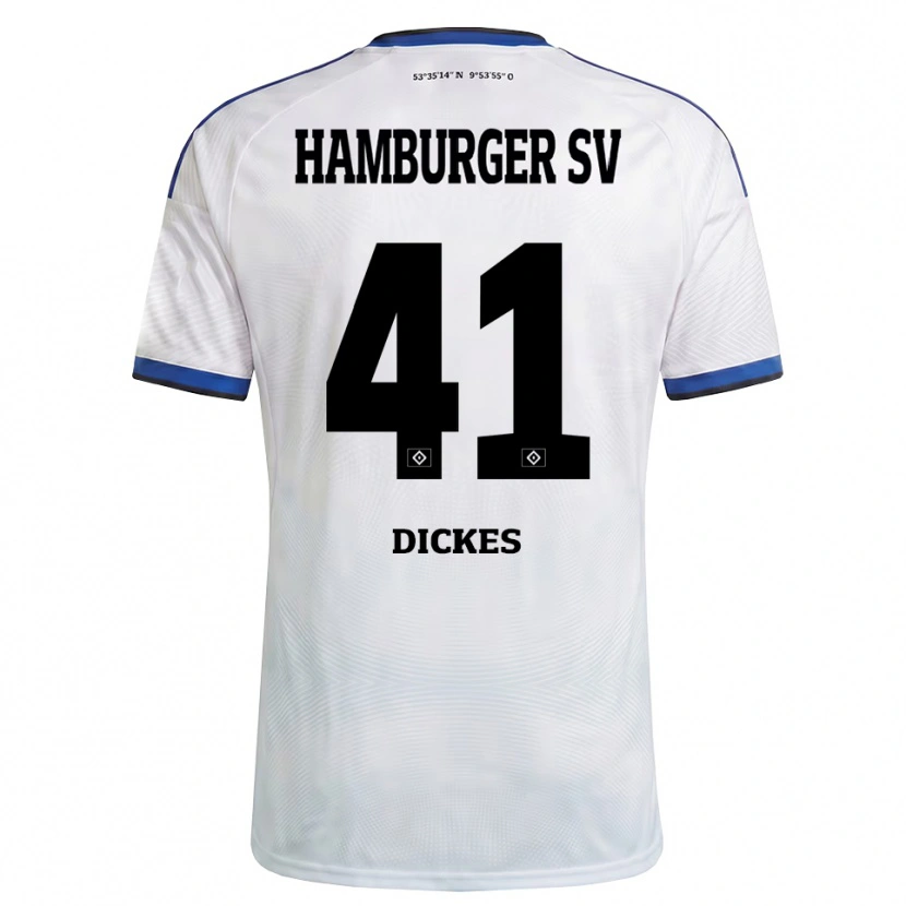 Danxen Herren Fernando Dickes #41 Weiß Schwarz Blau Heimtrikot Trikot 2026/27 T-Shirt Schweiz