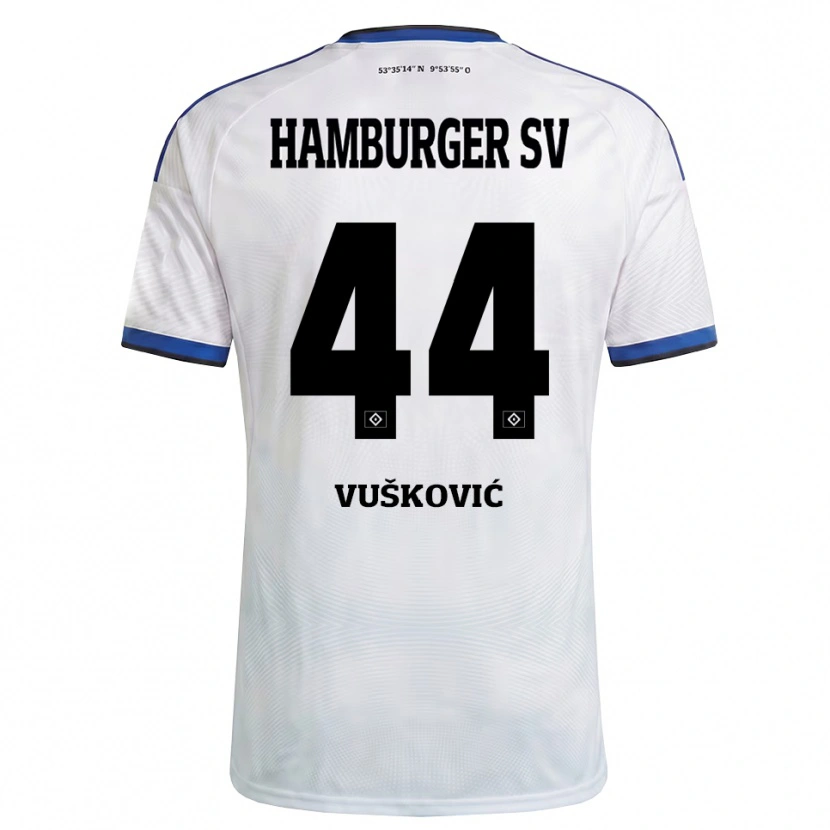 Danxen Herren Mario Vuskovic #44 Weiß Schwarz Blau Heimtrikot Trikot 2026/27 T-Shirt Schweiz
