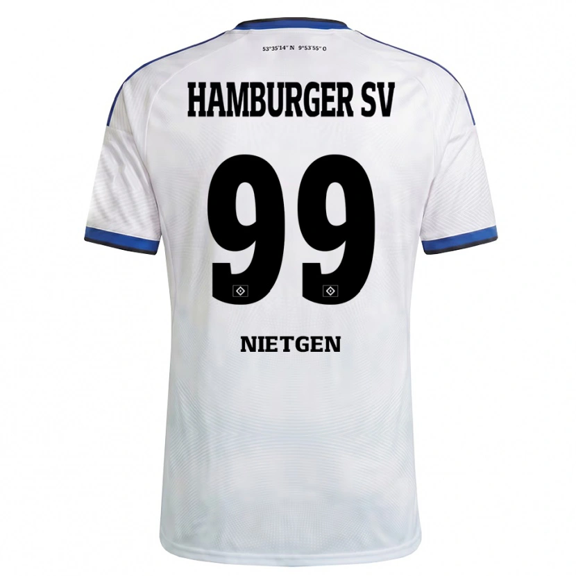 Danxen Herren Marvin Nietgen #99 Weiß Schwarz Blau Heimtrikot Trikot 2026/27 T-Shirt Schweiz