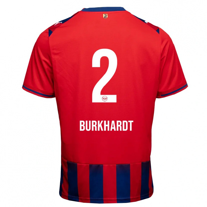 Danxen Herren Hannes Burkhardt #2 Königsblau Weiß Rot Heimtrikot Trikot 2026/27 T-Shirt Schweiz