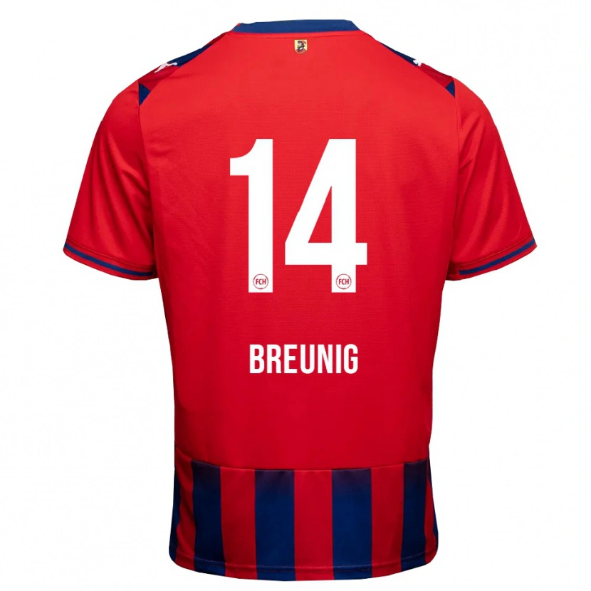 Danxen Herren Maximilian Breunig #14 Königsblau Weiß Rot Heimtrikot Trikot 2026/27 T-Shirt Schweiz