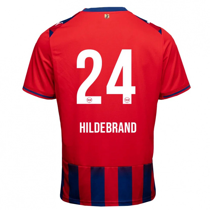 Danxen Herren Jan Hildebrandt #24 Königsblau Weiß Rot Heimtrikot Trikot 2026/27 T-Shirt Schweiz