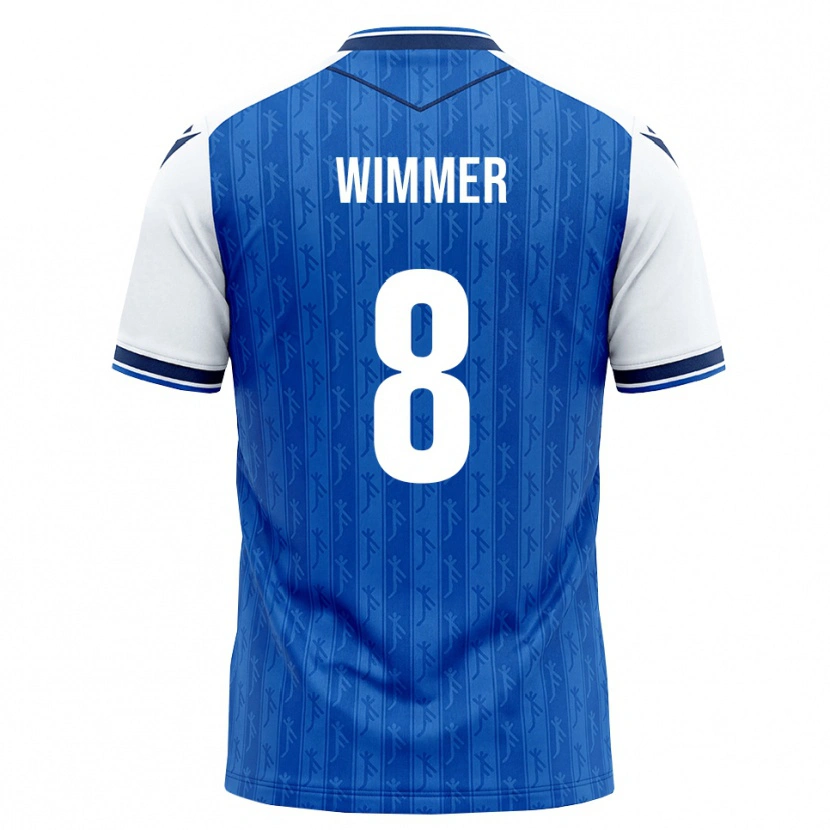Danxen Herren Patrick Wimmer #8 Königsblau Weiß Heimtrikot Trikot 2026/27 T-Shirt Schweiz