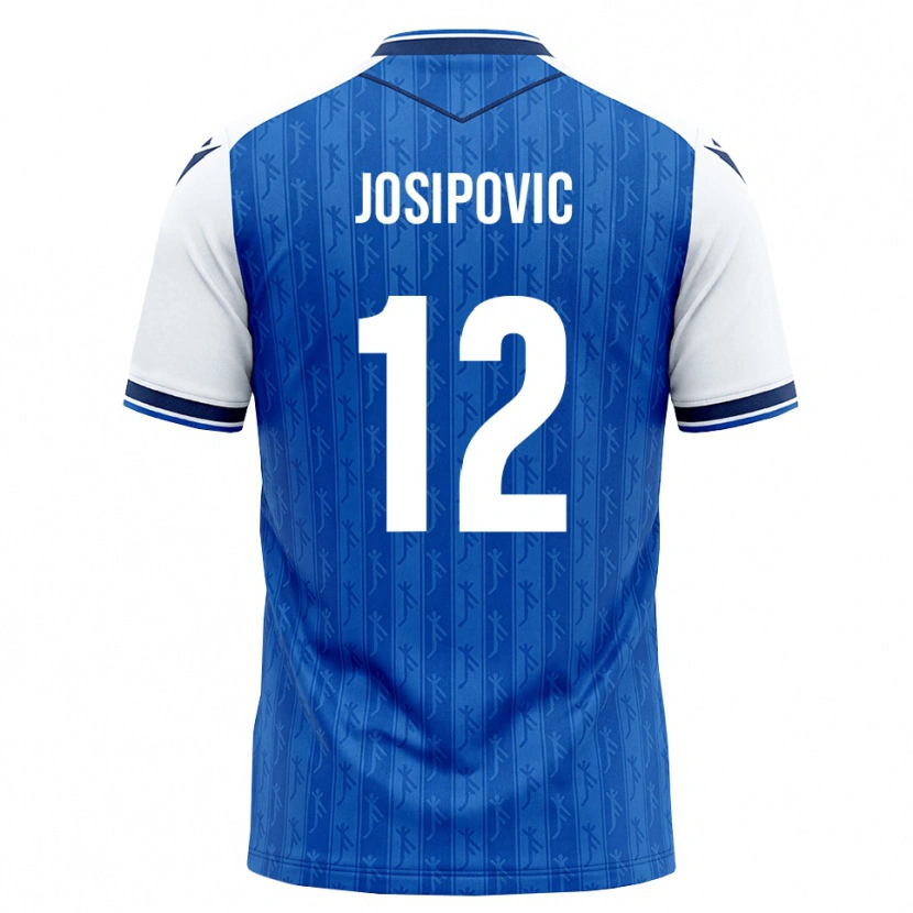Danxen Herren Mihael Josipovic #12 Königsblau Weiß Heimtrikot Trikot 2026/27 T-Shirt Schweiz