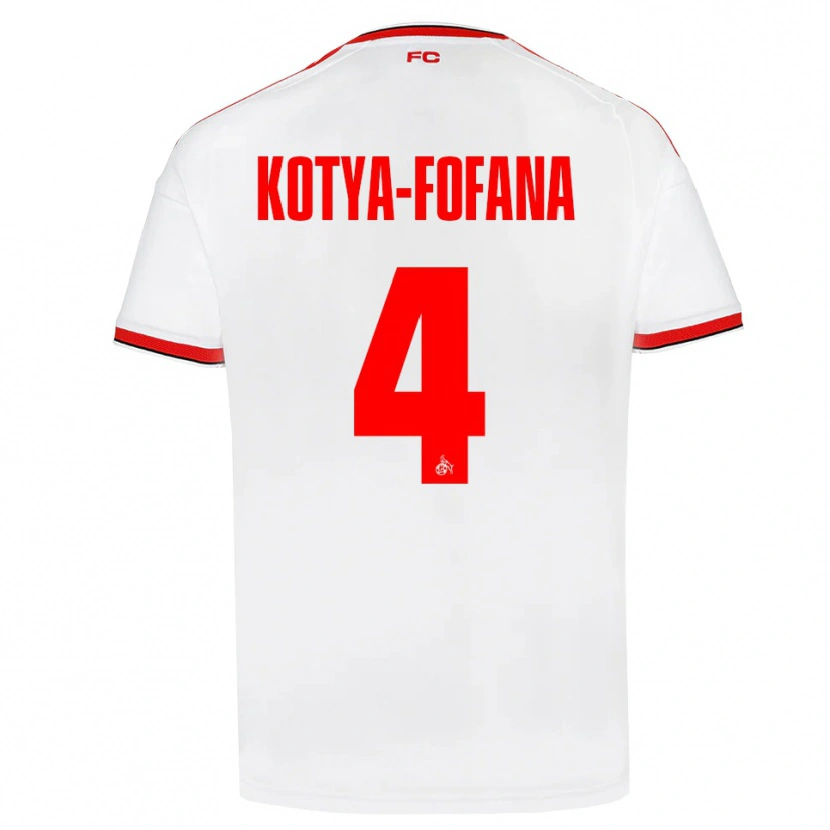 Danxen Herren Assad Kotya-Fofana #4 Weiß Rot Schwarz Heimtrikot Trikot 2026/27 T-Shirt Schweiz