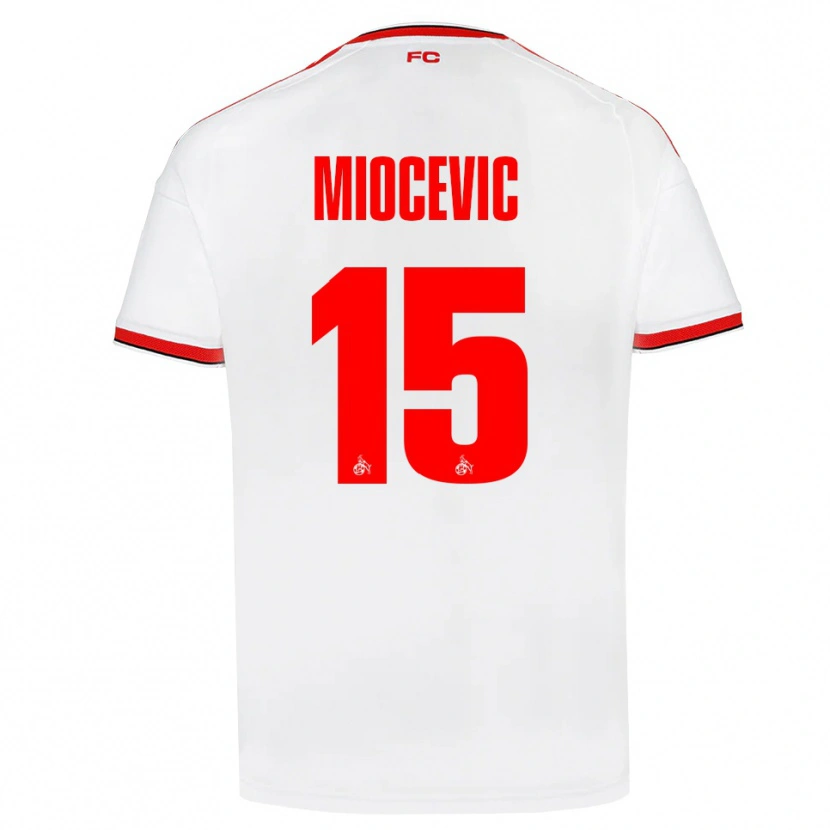 Danxen Herren Gabriel Miocevic #15 Weiß Rot Schwarz Heimtrikot Trikot 2026/27 T-Shirt Schweiz