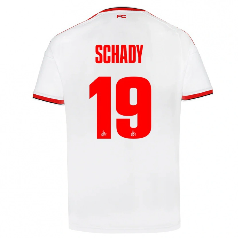 Danxen Herren Alexis Schady #19 Weiß Rot Schwarz Heimtrikot Trikot 2026/27 T-Shirt Schweiz