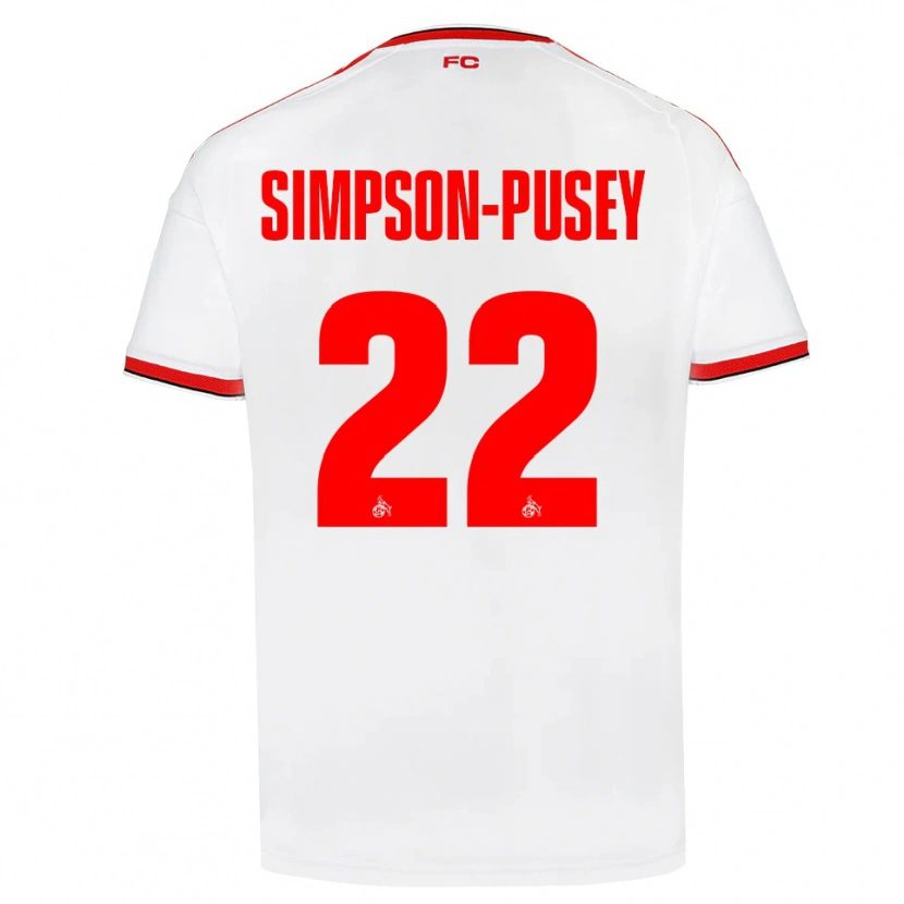 Danxen Herren Jahmai Simpson-Pusey #22 Weiß Rot Schwarz Heimtrikot Trikot 2026/27 T-Shirt Schweiz
