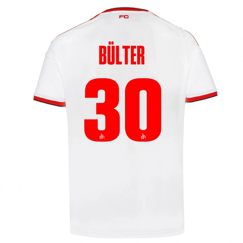 Danxen Herren Marius Bülter #30 Weiß Rot Schwarz Heimtrikot Trikot 2026/27 T-Shirt Schweiz